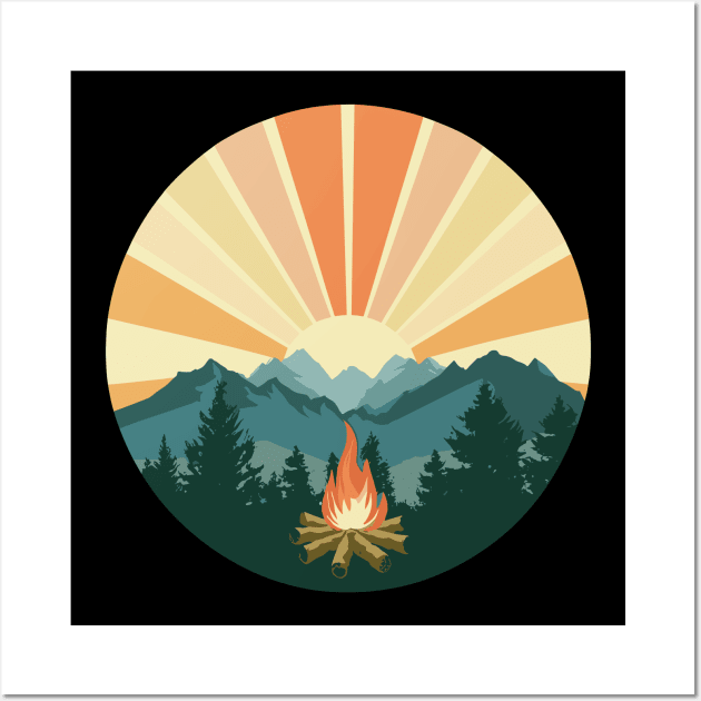 campfire Wall Art by Roshan